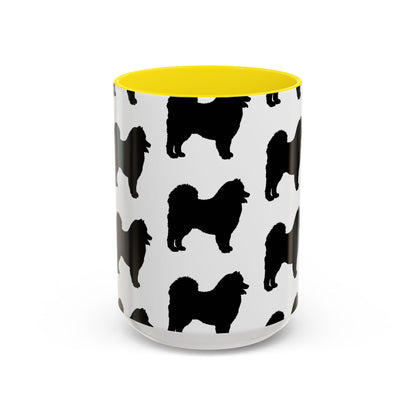 Samoyed Silhouette 2-Tone Coffee Mug