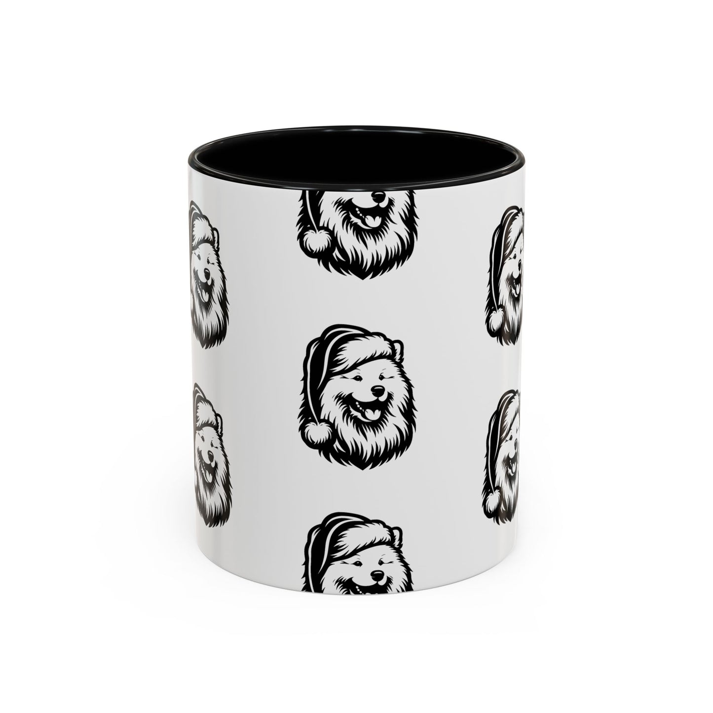 Santa Paws Samoyed 2-Tone Coffee Mug