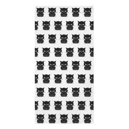 Angry Cat Mink-Cotton  Beach Towel