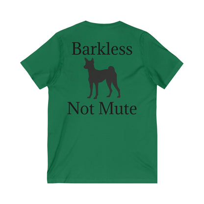 Barkless Not Mute Unisex Short Sleeve V-Neck Tee