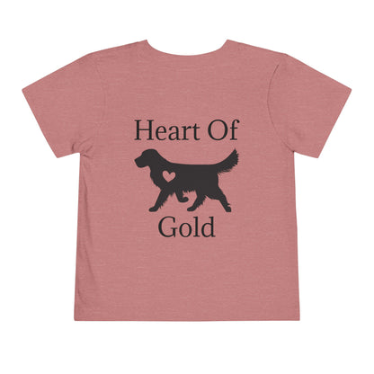 Heart Of Gold Toddler Unisex Short Sleeve Crewneck Tee