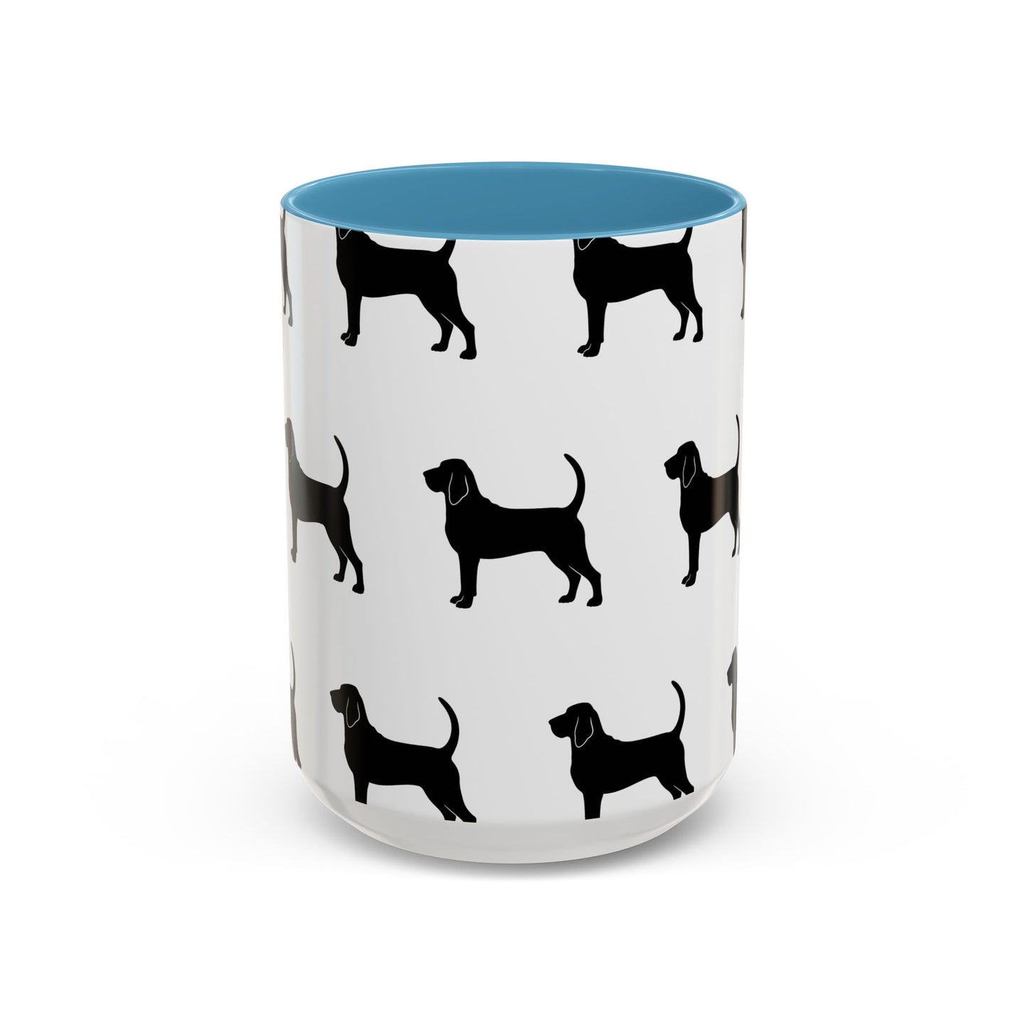 Bloodhound Silhouette 2-Tone Coffee Mug