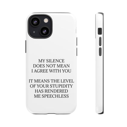Speechless iPhone Case