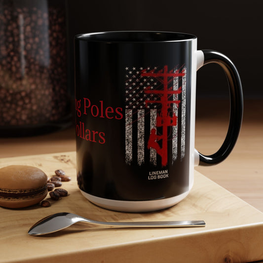 Climbing Poles 2-Tone Coffee Mug