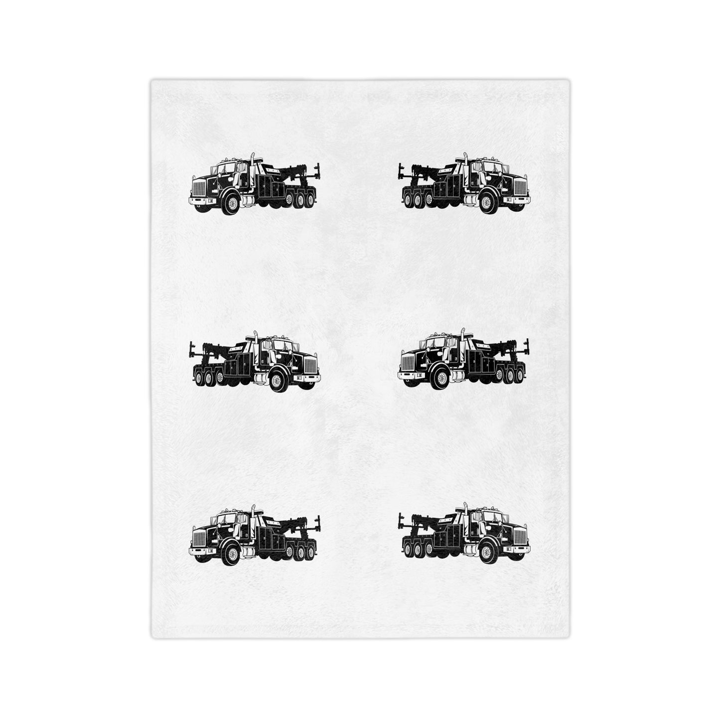 Heavy Tow Truck Velveteen Microfiber Blanket