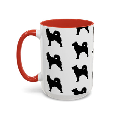 Malamute Silhouette 2-Tone Coffee Mug
