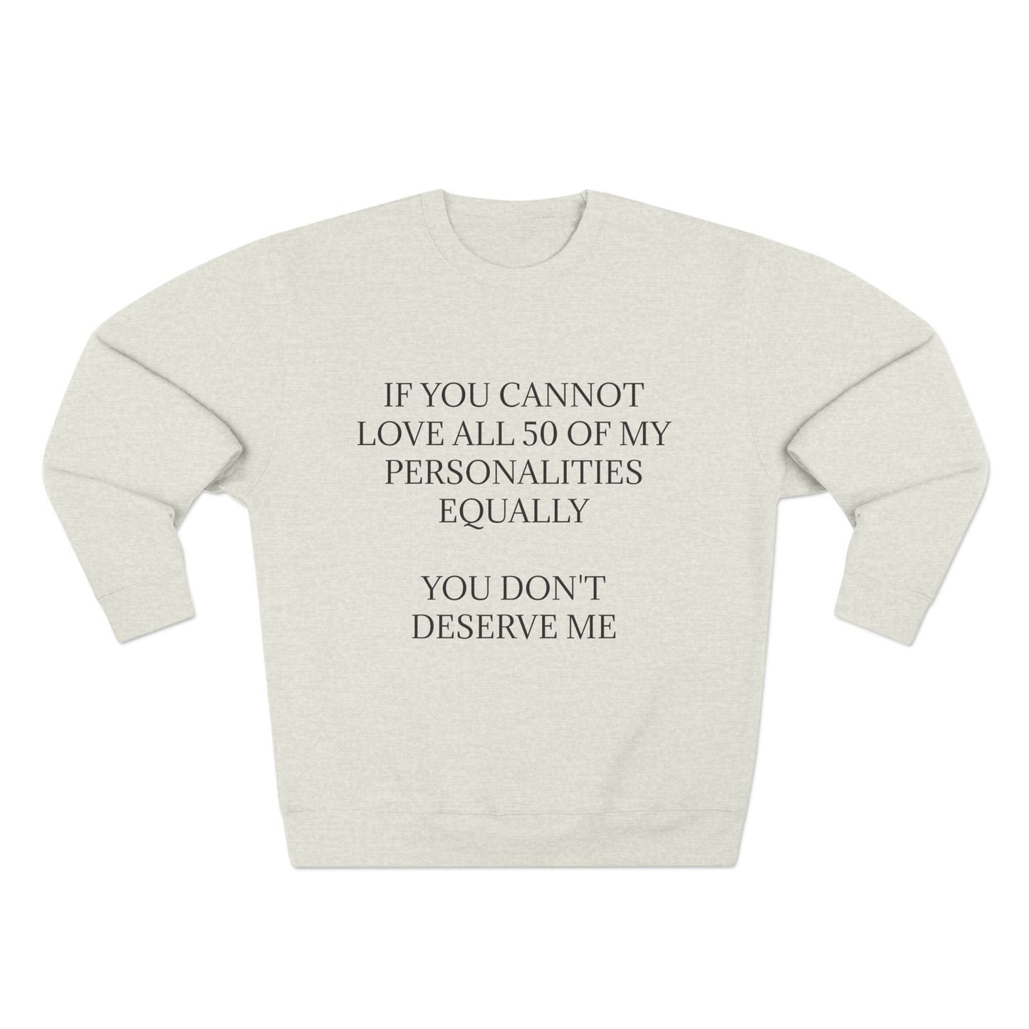 50 Personalities Unisex Crewneck Sweatshirt