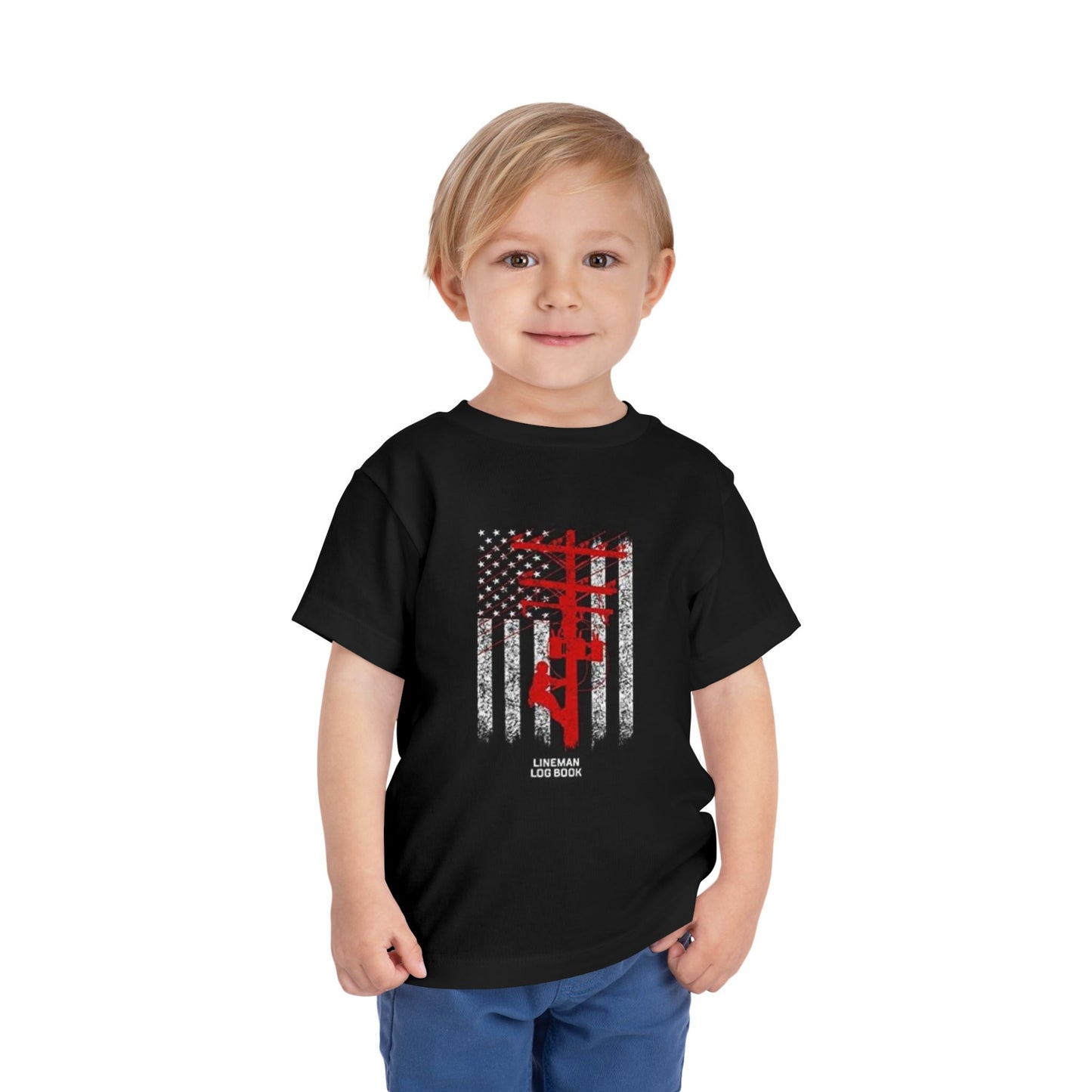 Lineman Toddler Unisex Short Sleeve Crewneck Tee