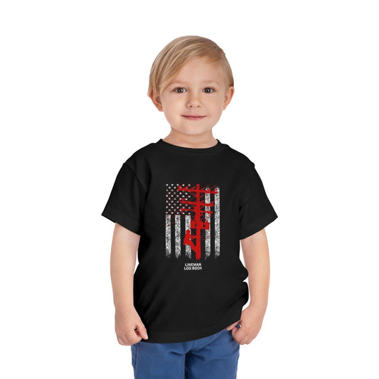 Lineman Toddler Unisex Short Sleeve Crewneck Tee