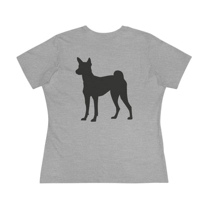 Basenji Silhouette Women's Short Sleeve Crewneck Tee