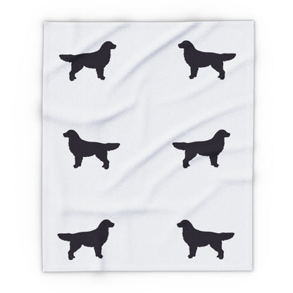 Golden Silhouette Arctic Fleece Blanket