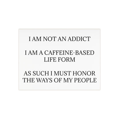 Not An Addict Ceramic Photo Tile