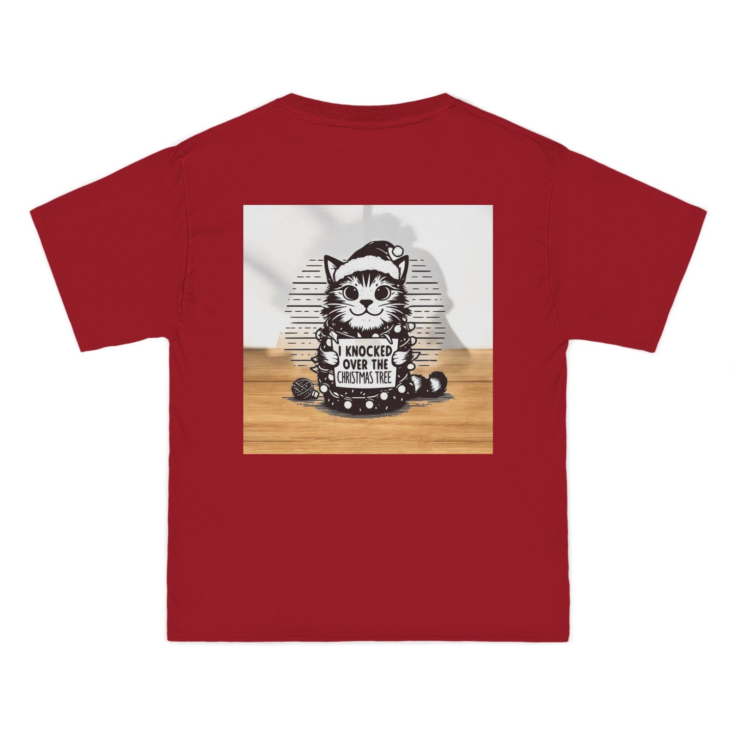 Naughty Cat Men's Short-Sleeve Crewneck Tee