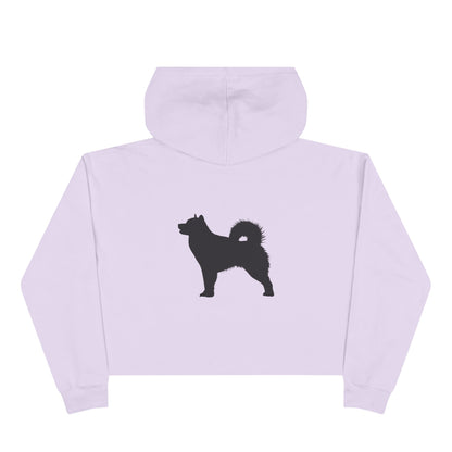 Malamute Silhouette Women's Crop Hoodie