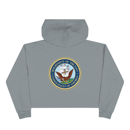 US Navy Women's Crop Hoodie