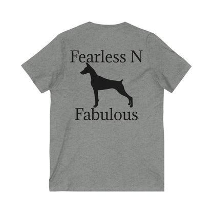 Fearless N Fabulous Unisex Short Sleeve V-Neck Tee