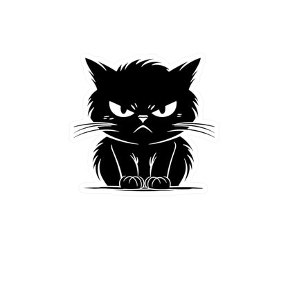Angry Cat Vinyl Decal