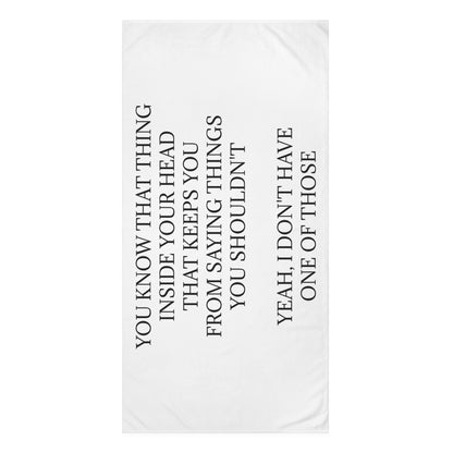 No Filter Mink-Cotton  Beach Towel