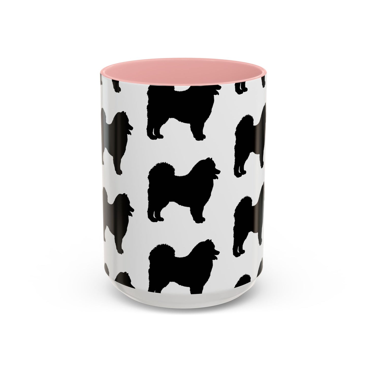 Samoyed Silhouette 2-Tone Coffee Mug