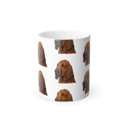 Bloodhound Head Color Changing Mug