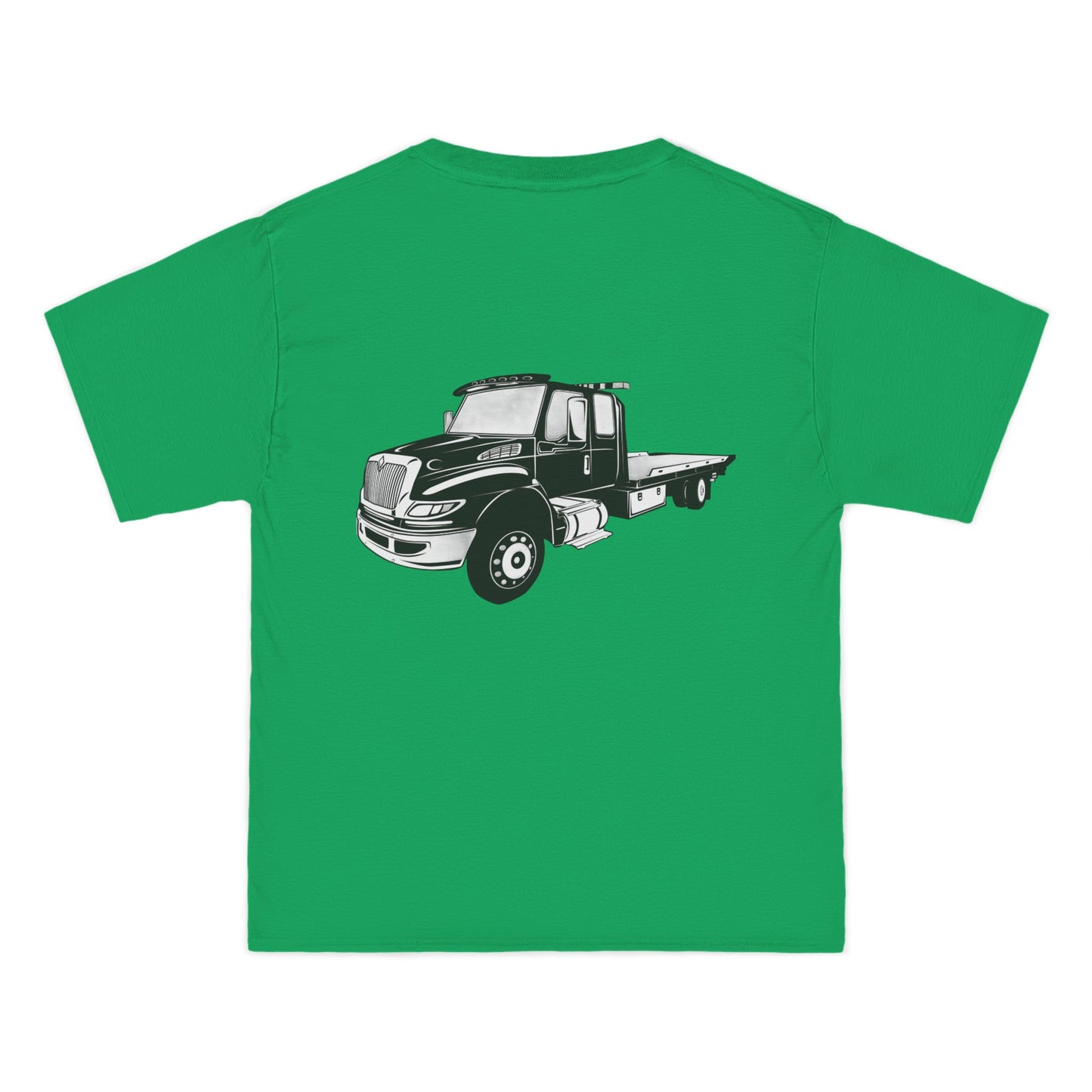 Flatbed Tow Truck Men's Short-Sleeve Crewneck Tee