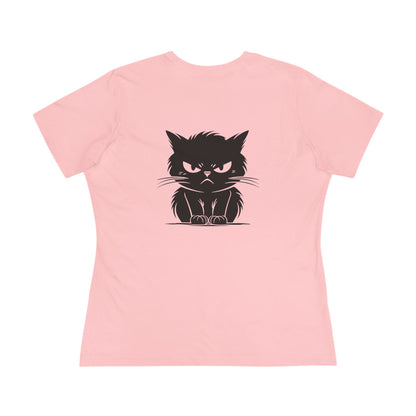 Angry Cat Women's Short Sleeve Crewneck Tee
