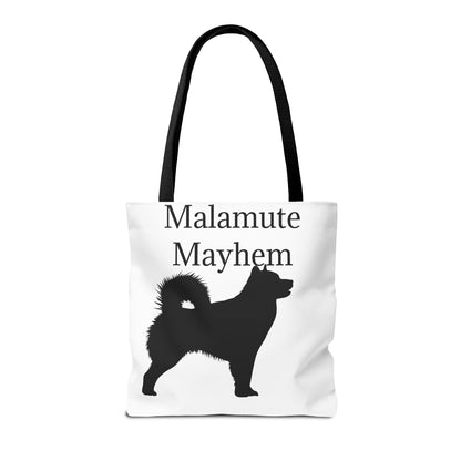 Malamute Mayhem Tote Bag