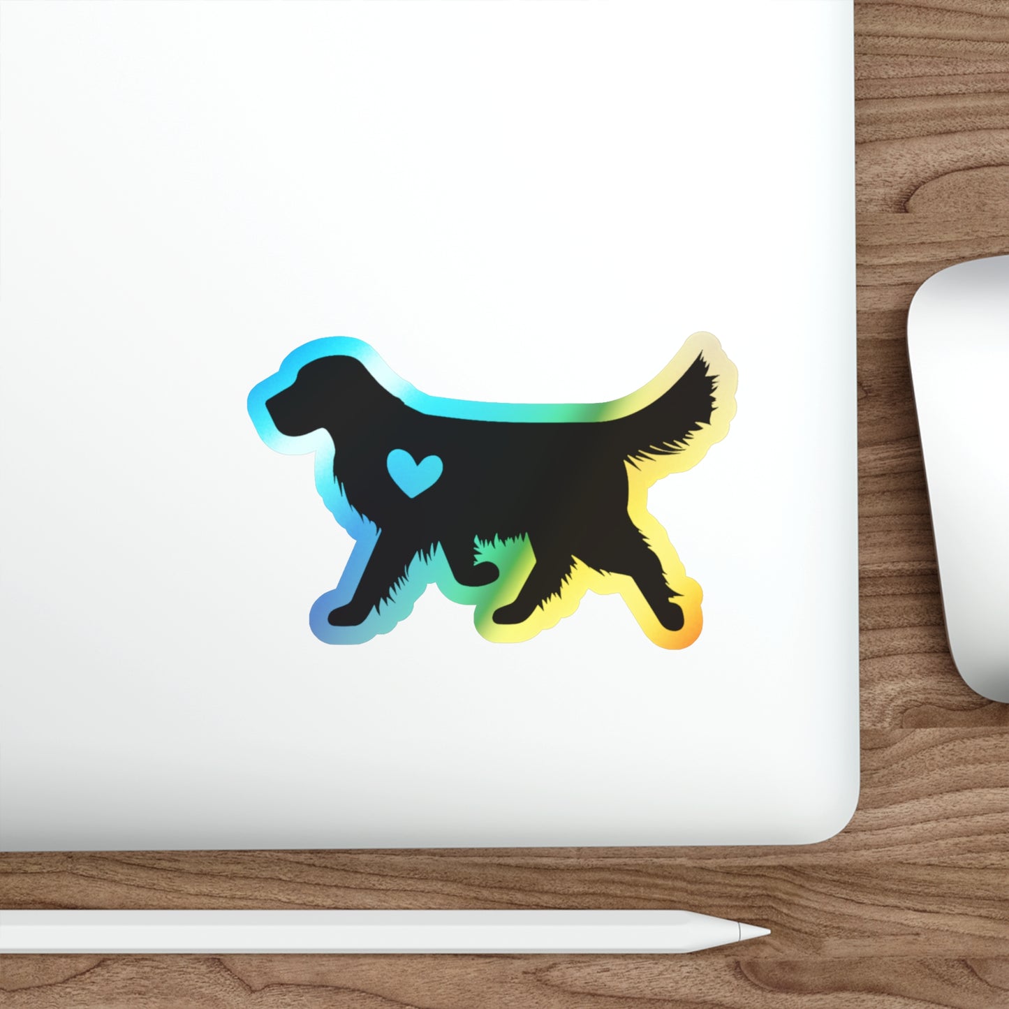 Heart Of Gold Holographic Sticker