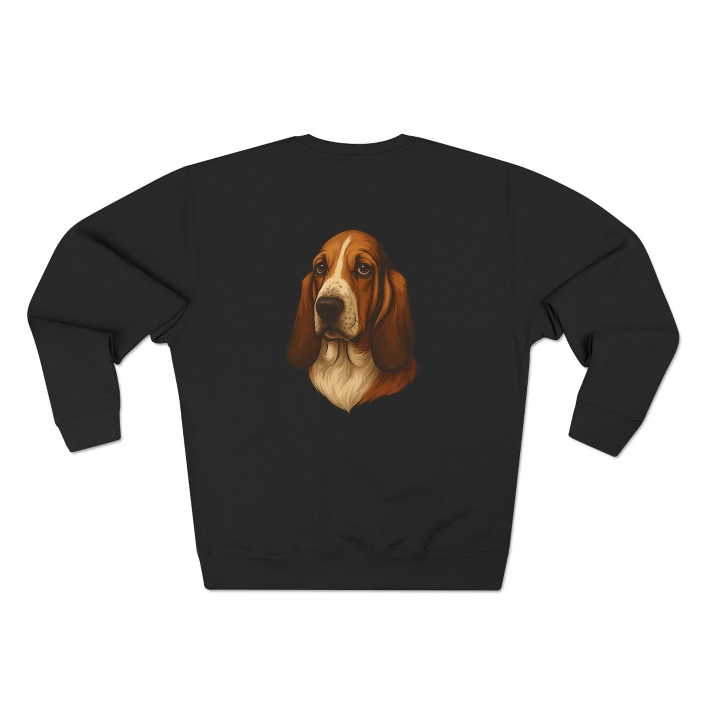 Basset Hound Head Unisex Crewneck Sweatshirt