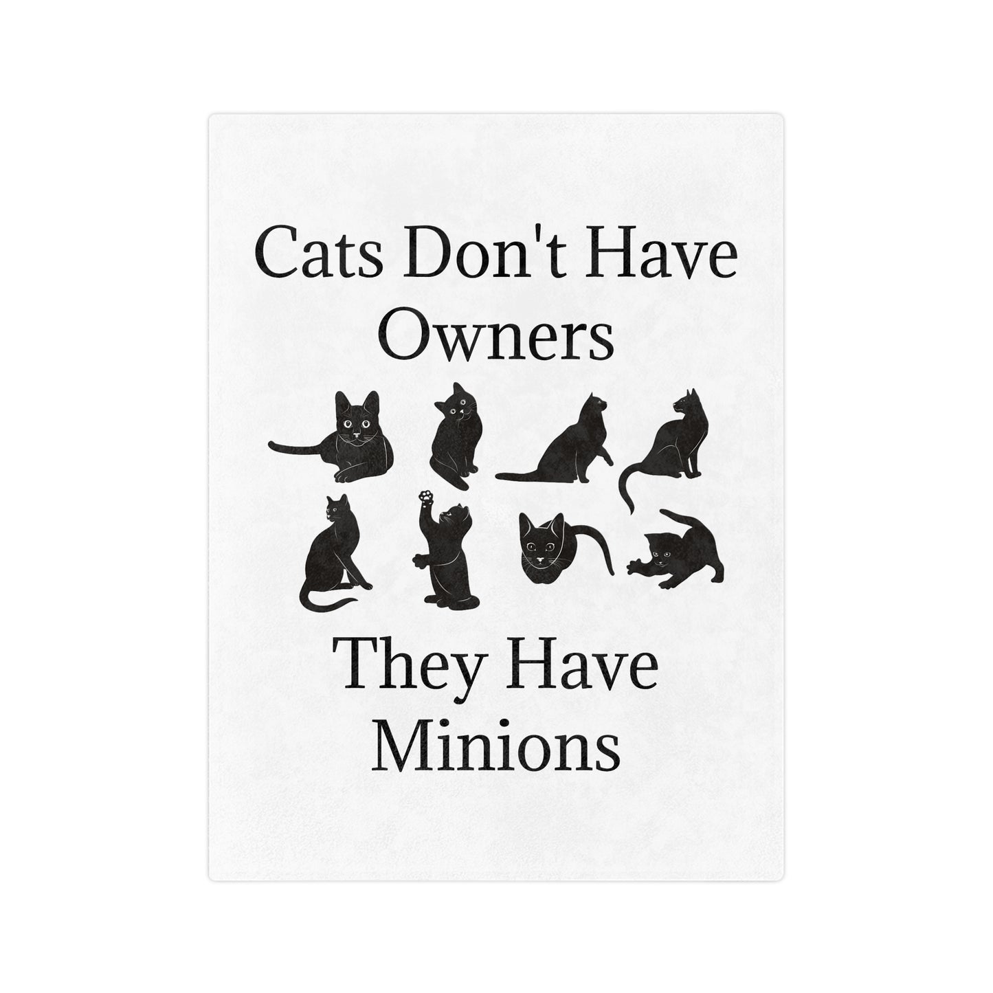 Cat Minions Velveteen Microfiber Blanket