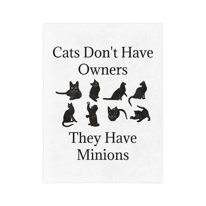 Cat Minions Velveteen Microfiber Blanket