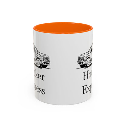 H**ker Express Wheel Lift Tow Truck 2-Tone Coffee Mug