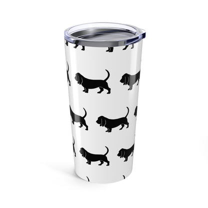 Basset Hound Silhouette Tumbler