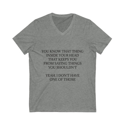 No Filter Unisex Short Sleeve V-Neck Tee