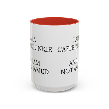 Caffeine Junkie 2-Tone Coffee Mug