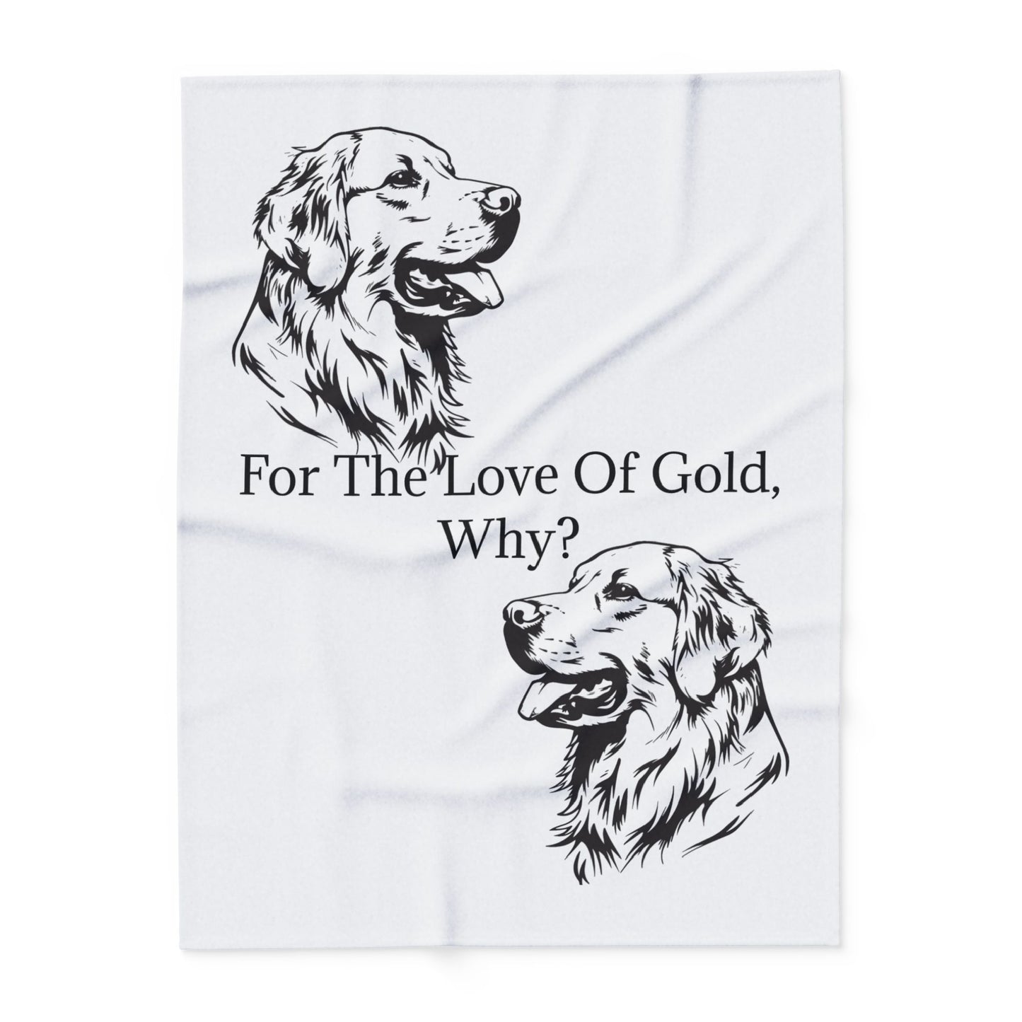 For The Love Of Gold Arctic Fleece Blanket