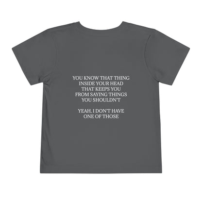No Filter Toddler Unisex Short Sleeve Crewneck Tee