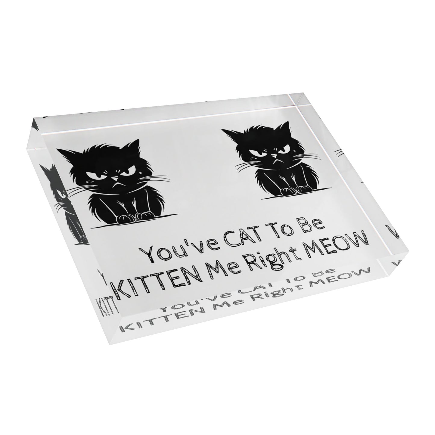 Kitten Me Acrylic Photo Block