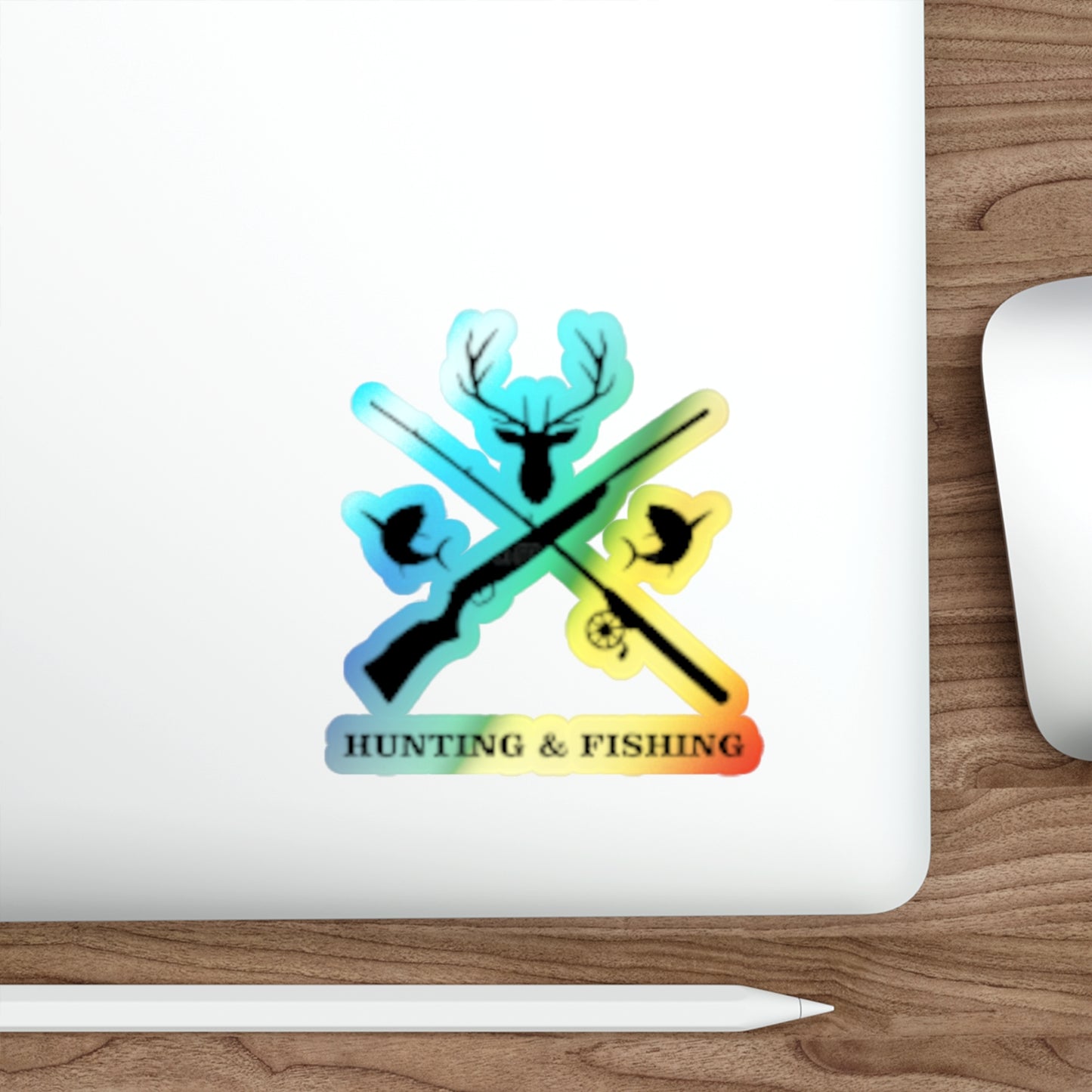 Hunting/Fishing Holographic Sticker