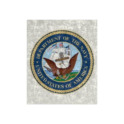 US Navy Crushed Velvet Blanket