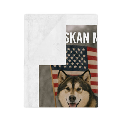 All-American Breed Velveteen Microfiber Blanket