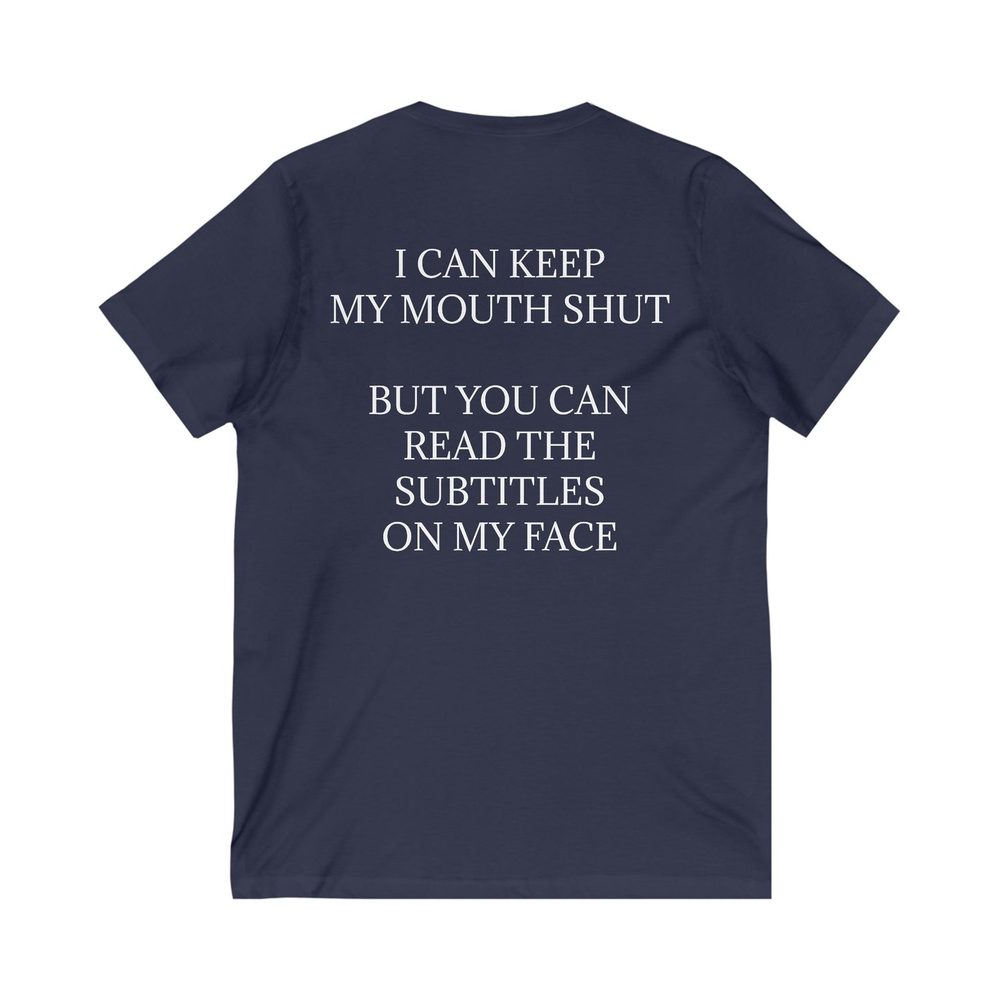 Subtitles Unisex Short Sleeve V-Neck Tee