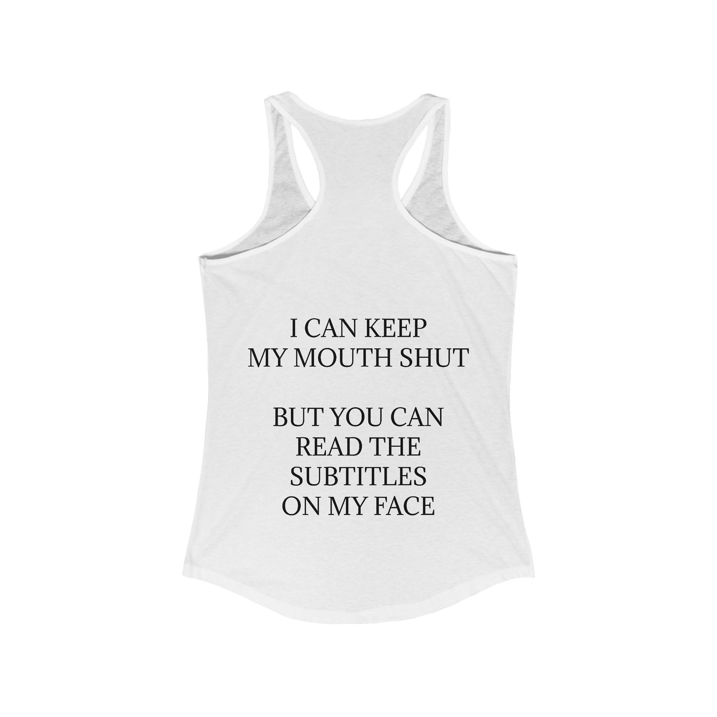 Subtitles Women's Racerback Tank