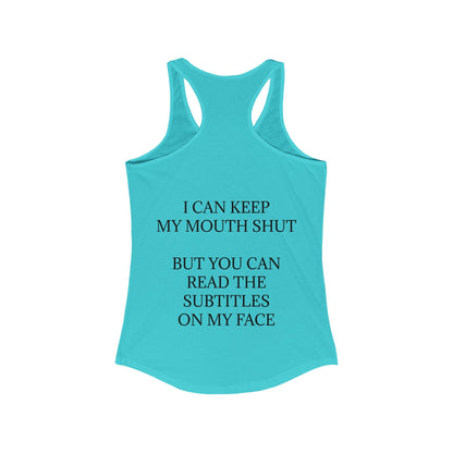 Subtitles Women's Racerback Tank