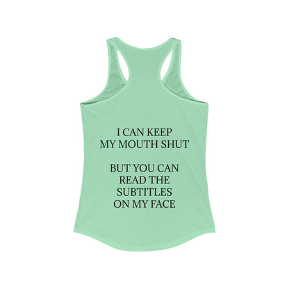 Subtitles Women's Racerback Tank