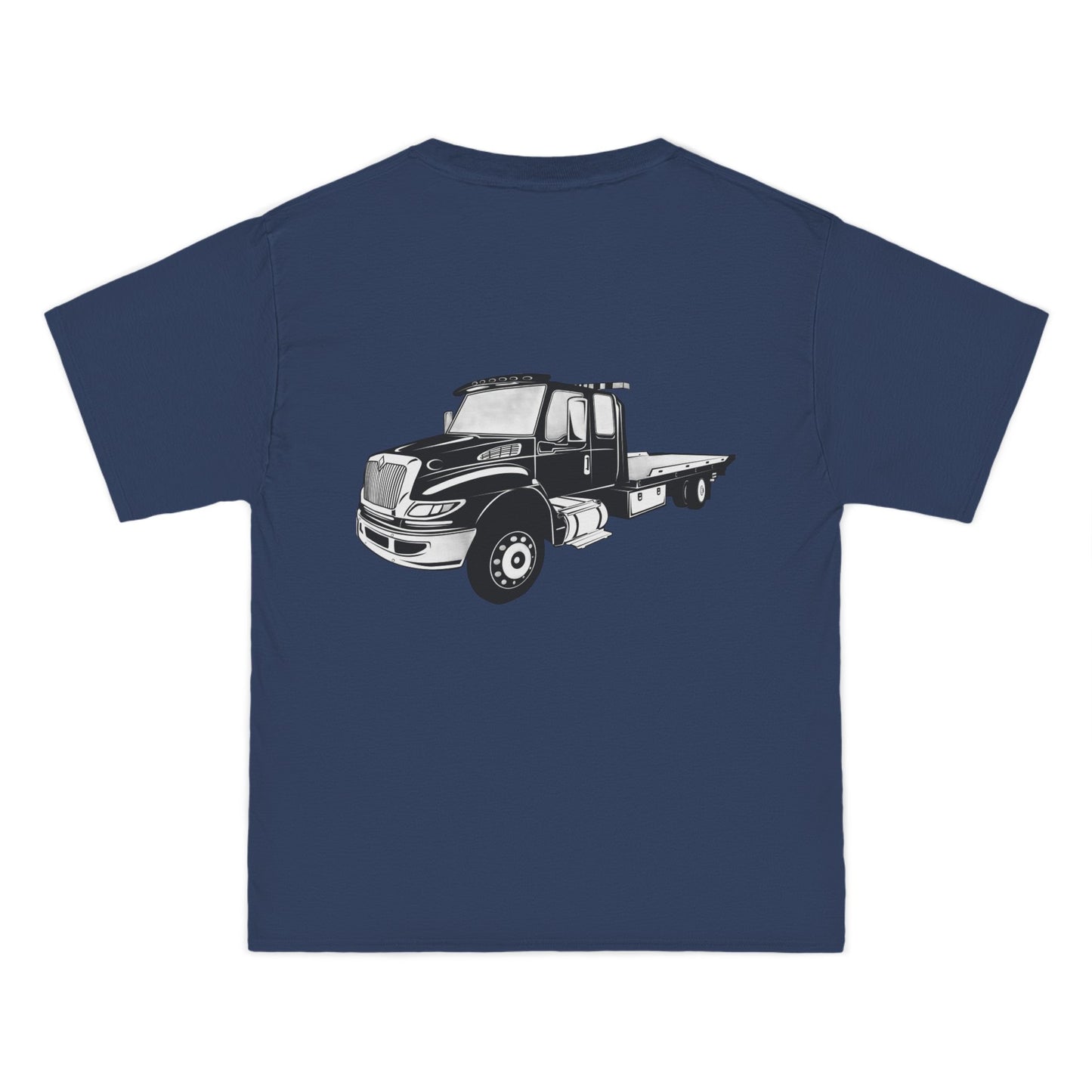 Flatbed Tow Truck Men's Short-Sleeve Crewneck Tee