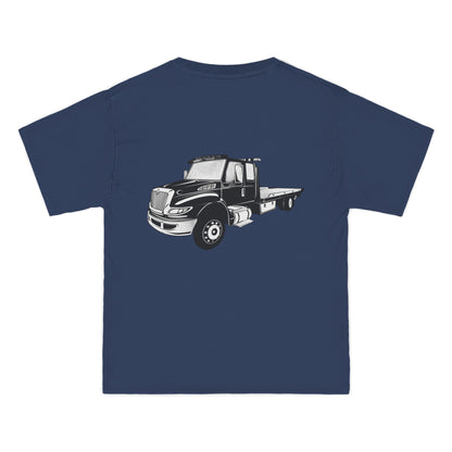 Flatbed Tow Truck Men's Short-Sleeve Crewneck Tee