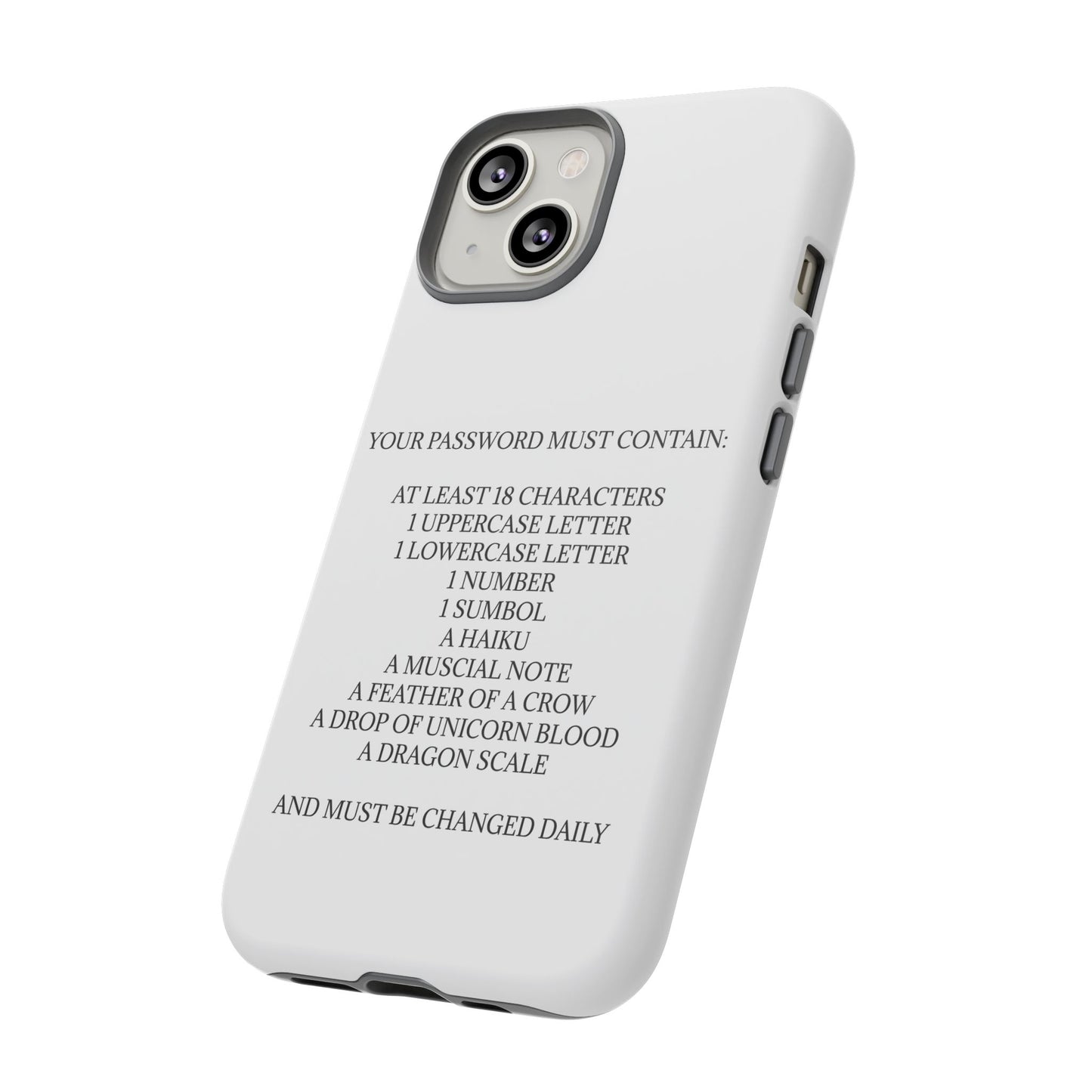 Password iPhone Case