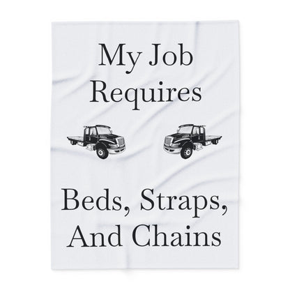 Beds, Straps, And Chains Arctic Fleece Blanket