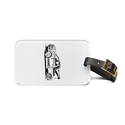 Wheel Lift Tow Truck Leather Strap Luggage Tag